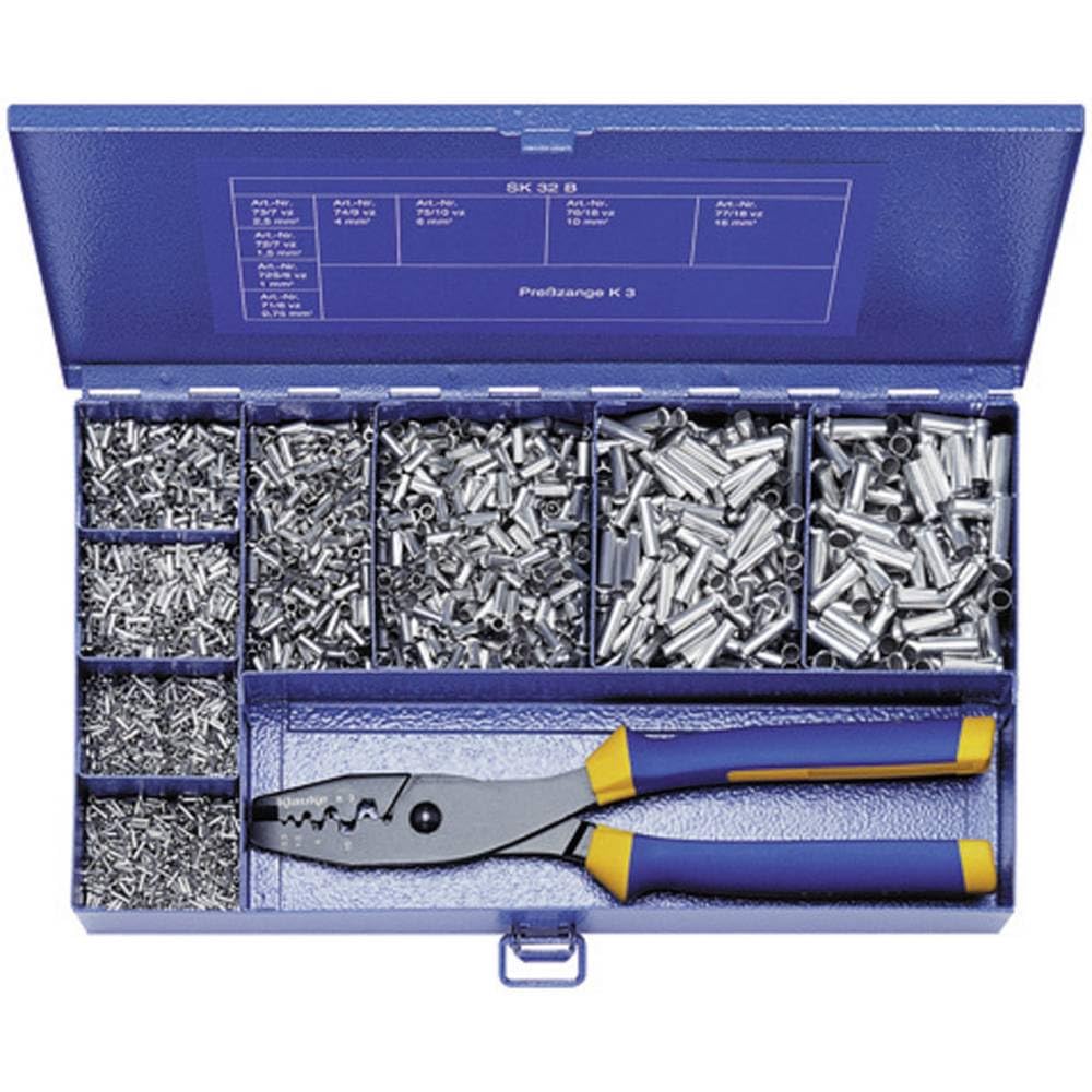 Klauke SK32B Asortyment łusek kablowych 0,50 mm² 16 mm² metal 4900 szt