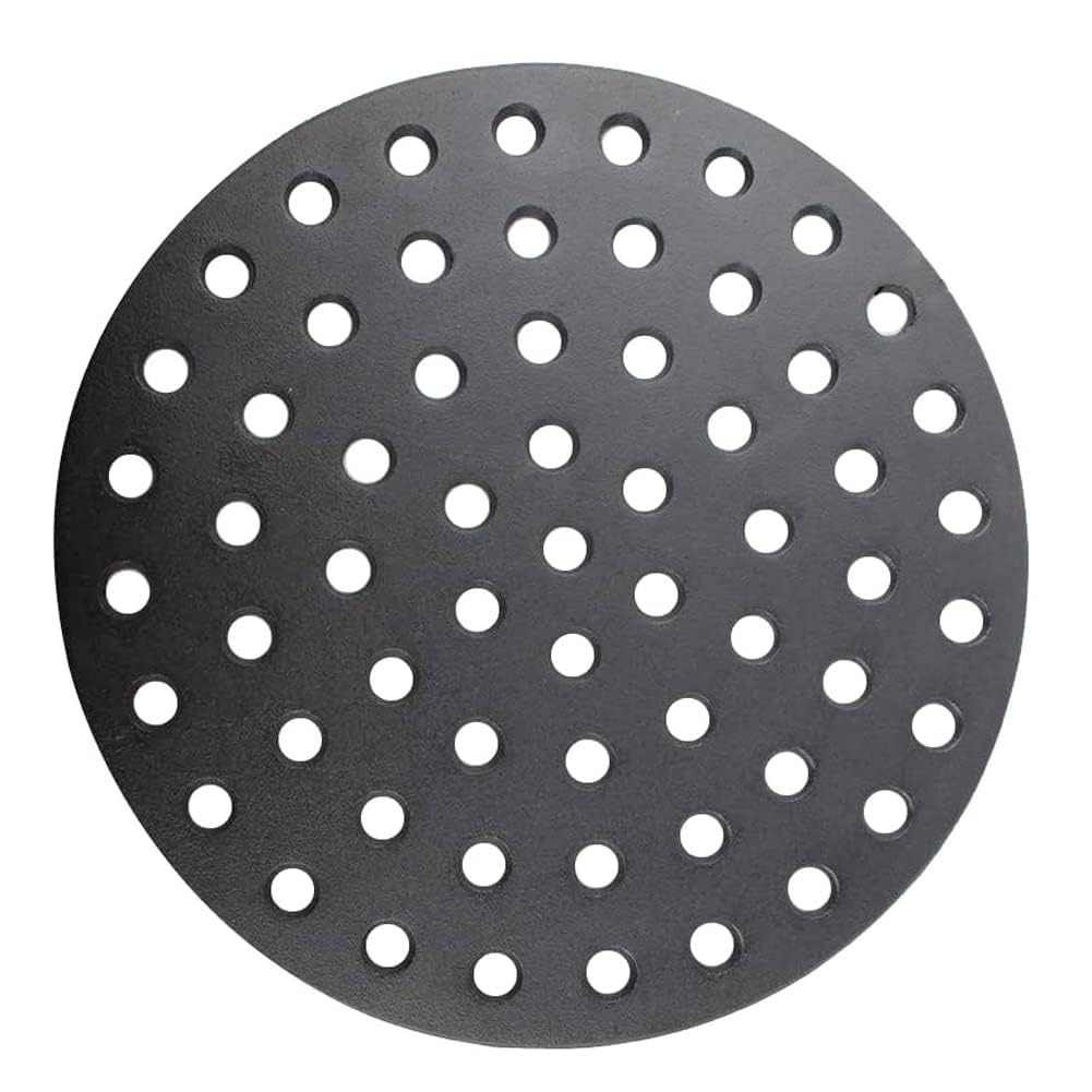 Dongftai 17 inch Round Cast Iron Fire Grate Replacement Parts for XLarge Big Green Egg,Fire Grate Bottom Grate Grill Parts for Weber 22" Charcoal