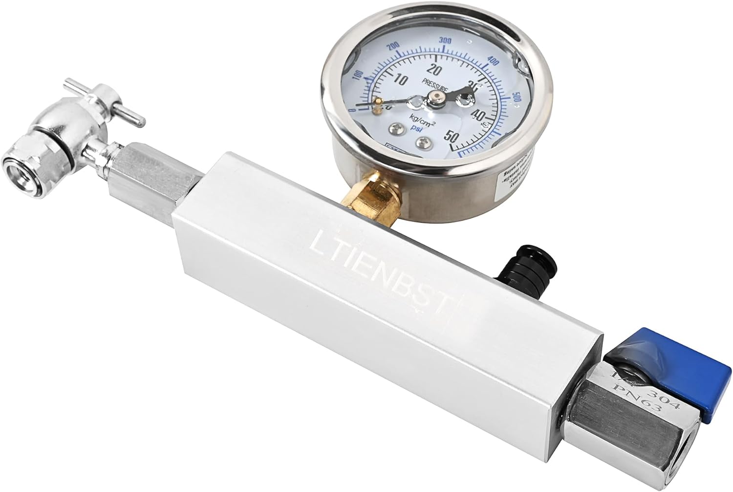 700PSI Nitrogen Regulator Kit Chuck Shock Fill Kit Pressure Test Tool Compatible with ATV,UTVs,Off-Road Bike,or Cars' Shocks with Schrader Valves