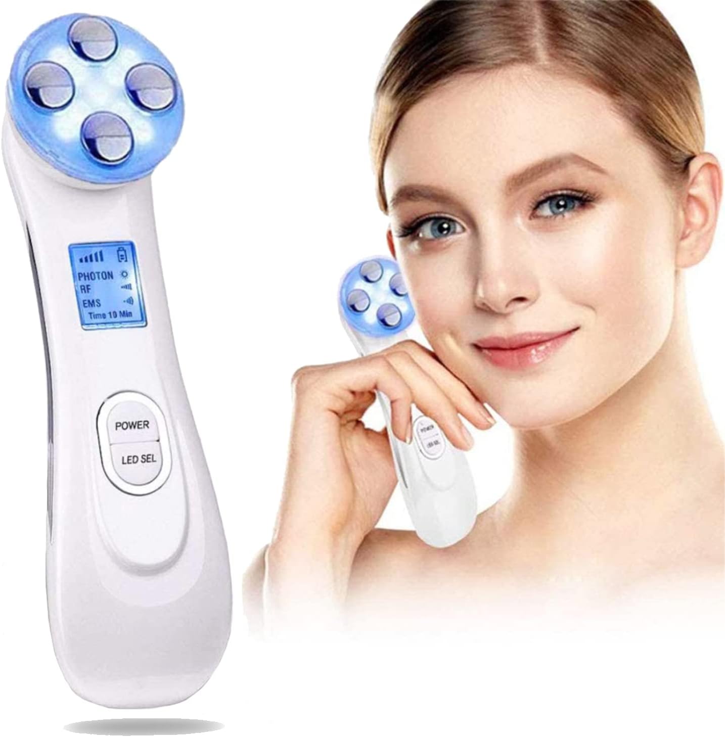 Facial Lifting Machine,LED Light Therapy Wrinkle Remover Skin Tightening Anti Aging Skin Rejuvenation,Face Massager For Skin Care Facial Cleaner