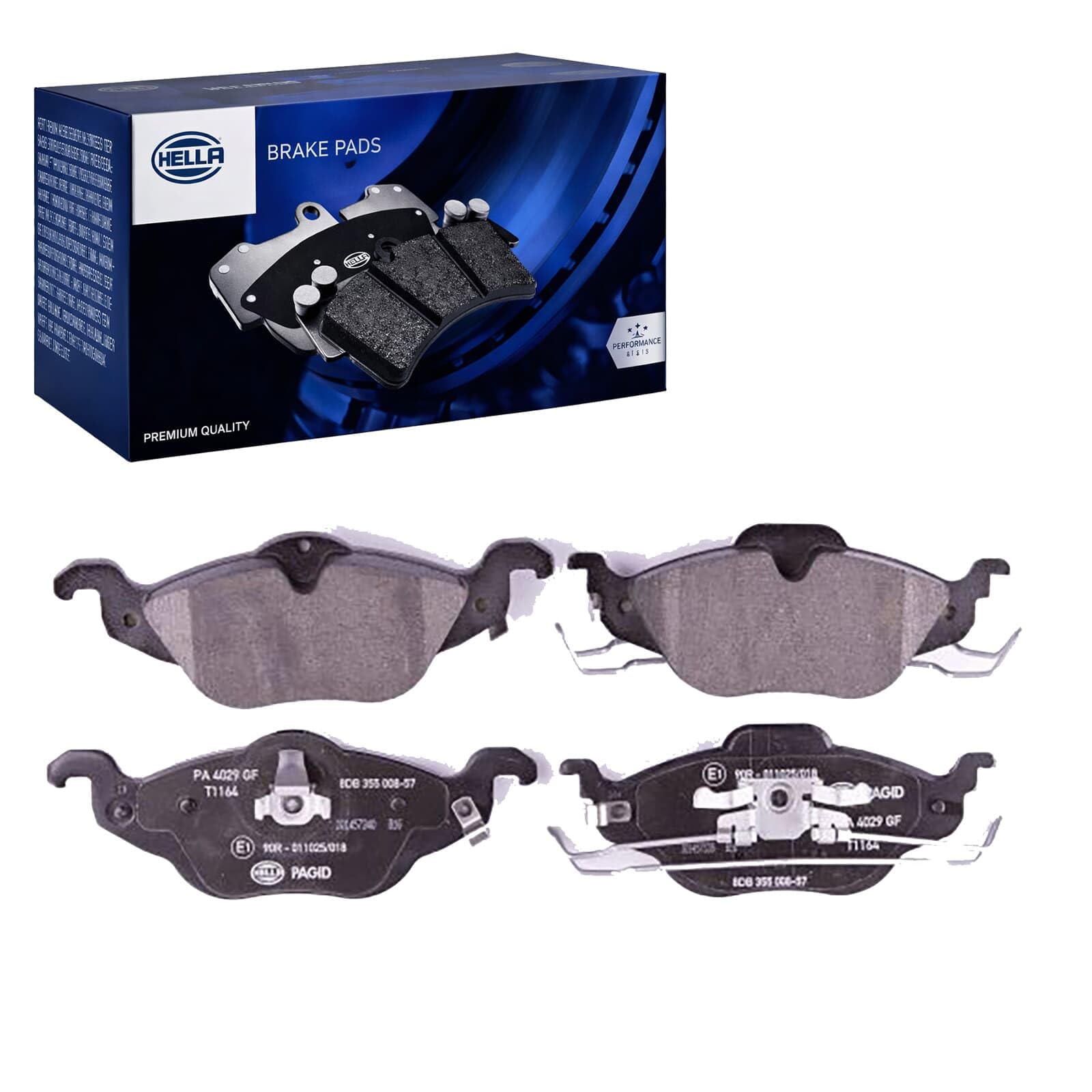 BRAKE PAD SET DISC BRAKE 8DB 355 008-571 FOR HOLDEN VAUXHALL ASTRAVAN/Mk/IV 1.8L