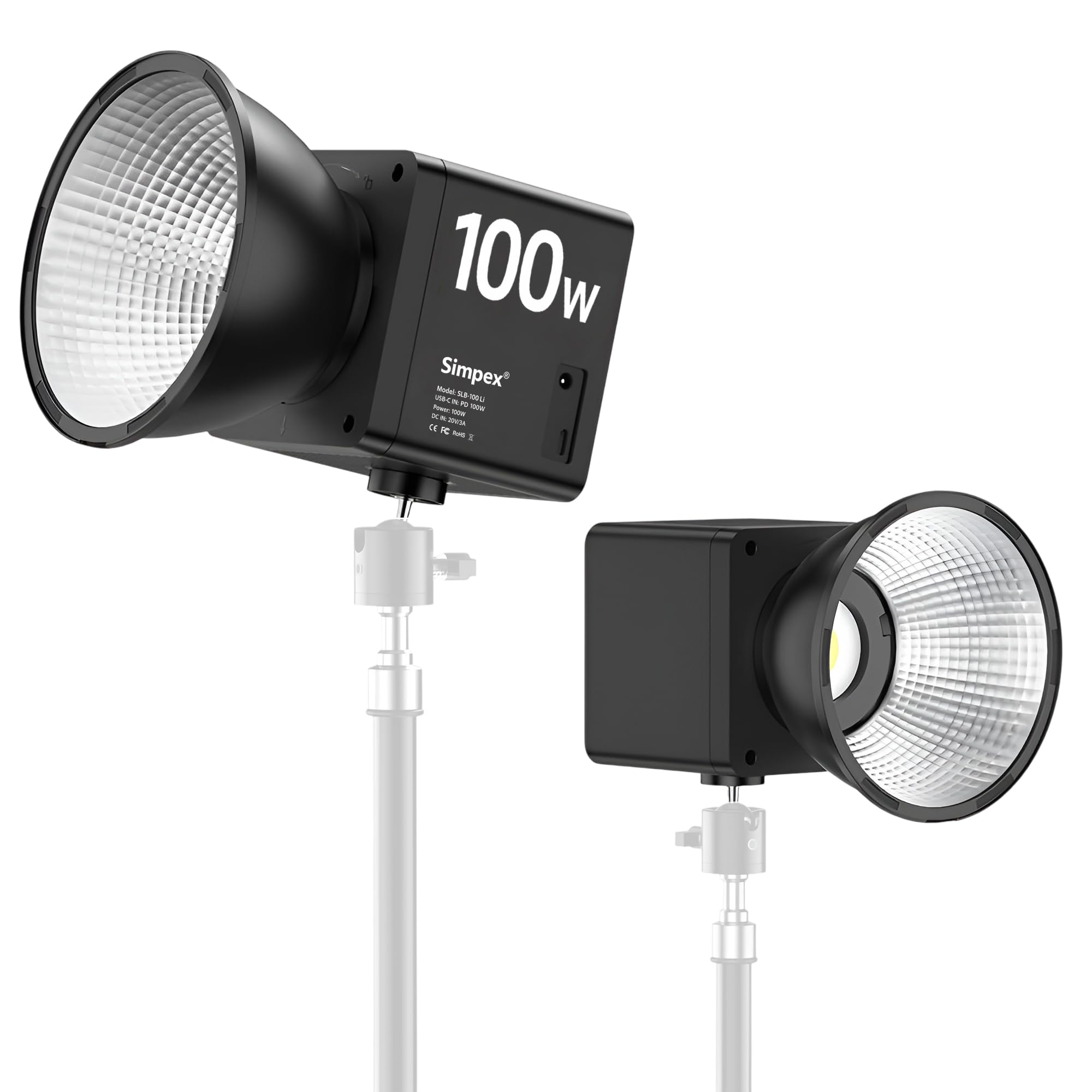 Simpex (SLB-100Bi) 100W Dual Color Continuous led Light with Built in Battery (Simpex SLB-100Bi)-picture-16
