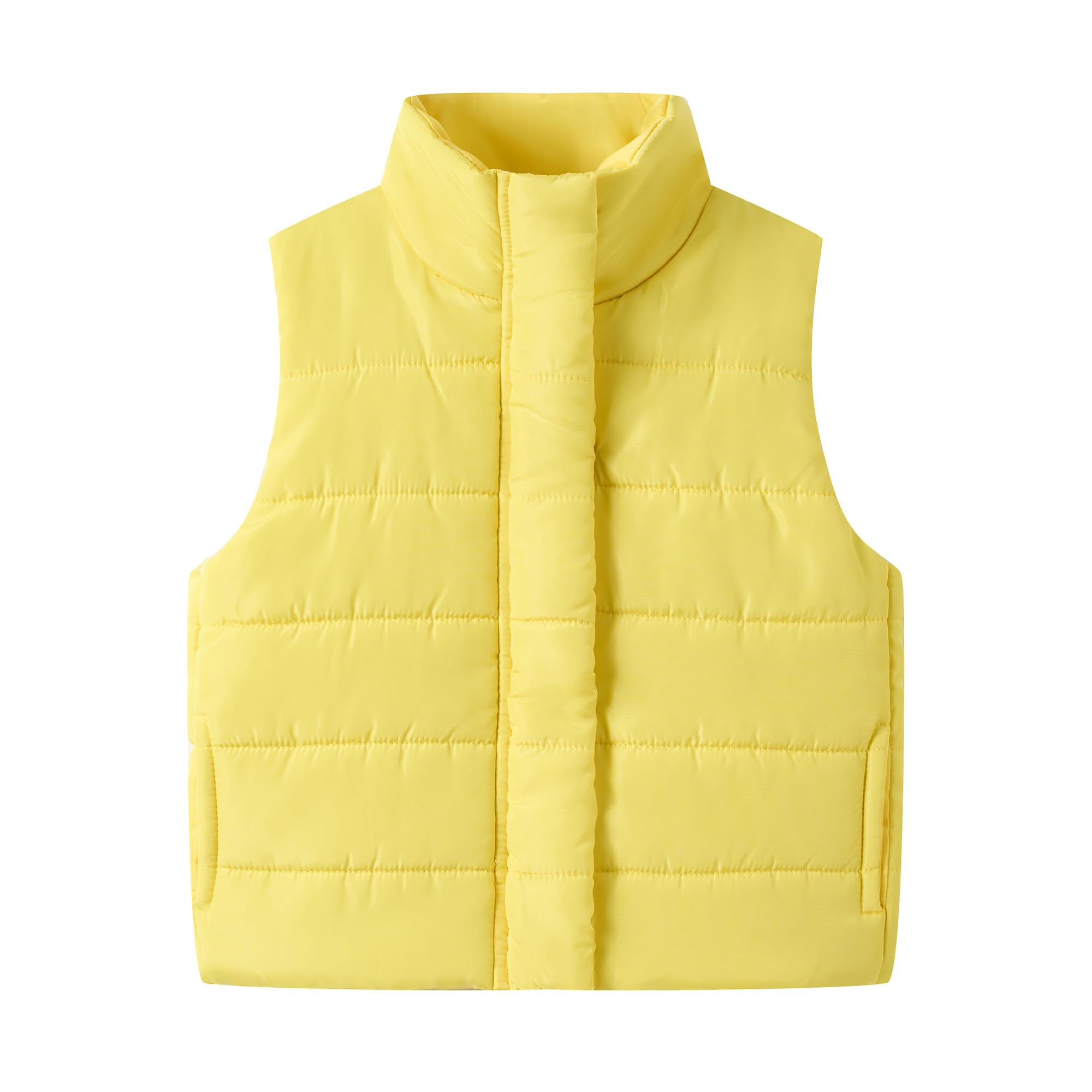 Mud Kingdom Girls Boys Puffer Vest Rainbow Stripes Stand Collar Sleeveless Jacket 2-9 Outerwear Years
