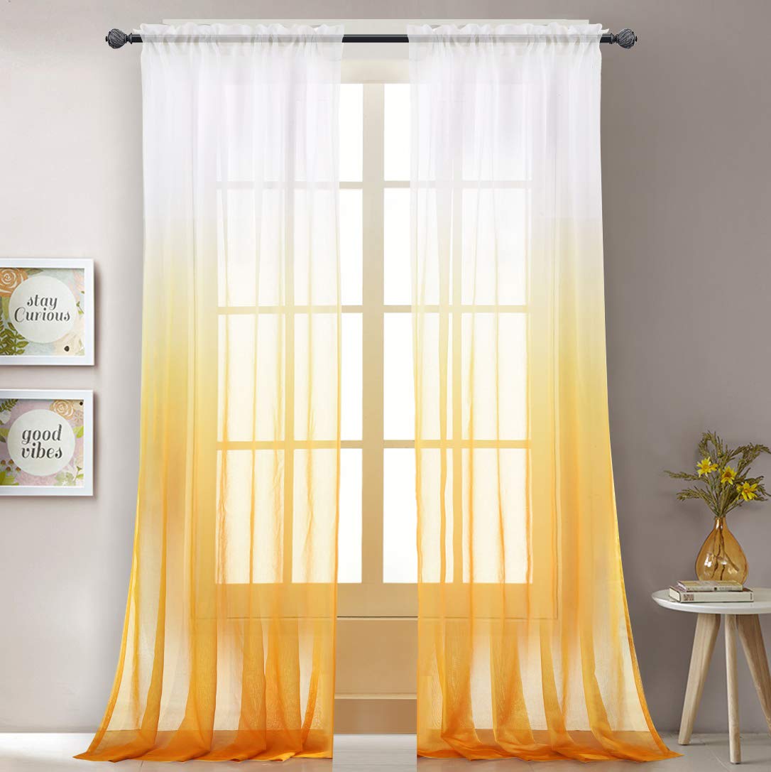 Custom Long Sheer Curtains Curtains & Drapes