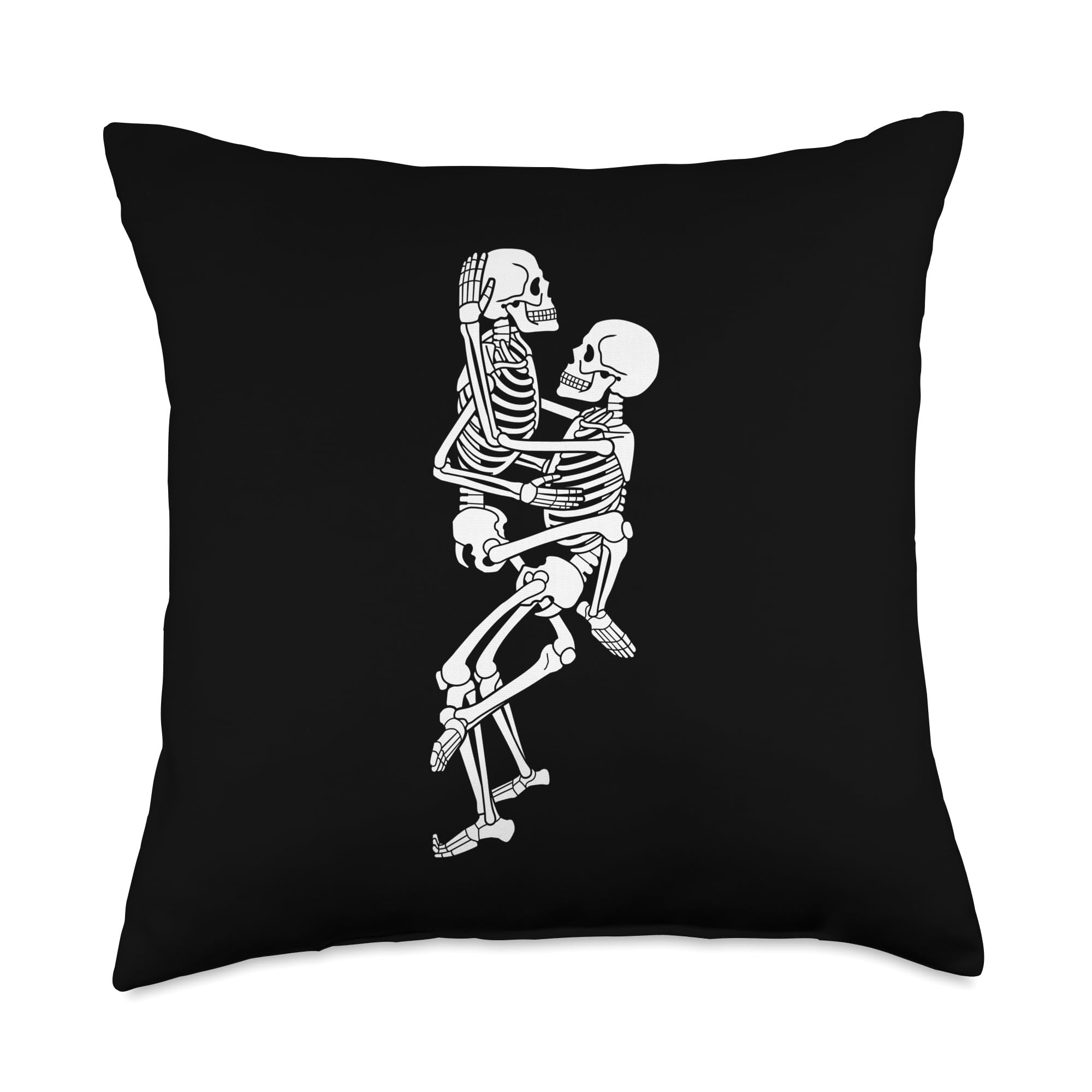 Coussin Squelette Halloween Lanpn - Peluche Décorative Blanche, 107x38 Cm, Pour Canapé, Décoration D'intérieur Et Fêtes