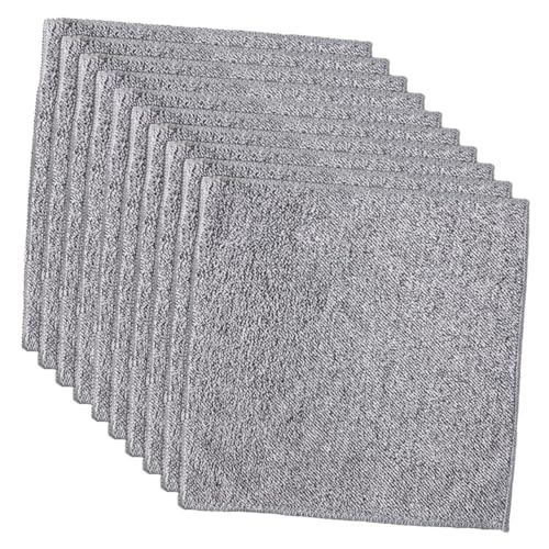 SHERCHPRY 10 Piezas paño de Cocina Pesado Productos Fregar Interior trapillo bayeta escurreplatos cleansen paños cleanseen paños Toallas para Lavar Platos Trapo de Mesa Fibra extrafina Grey