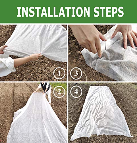 Garden Expert Plant Covers Freeze Protection Floating Row Cover Thickened 1.2Oz Fabric Frost Cloth Plant Blanket For Plants & Vegetables In Winter(8Ftx15Ft) #TOP5