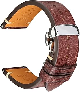 Leather Watch Bands Quick Release Genuine Leather Watch Strap for Men Women-18mm 19mm 20mm 21mm 22mm 23mm 24mm Italian Cowhide Replacement Straps