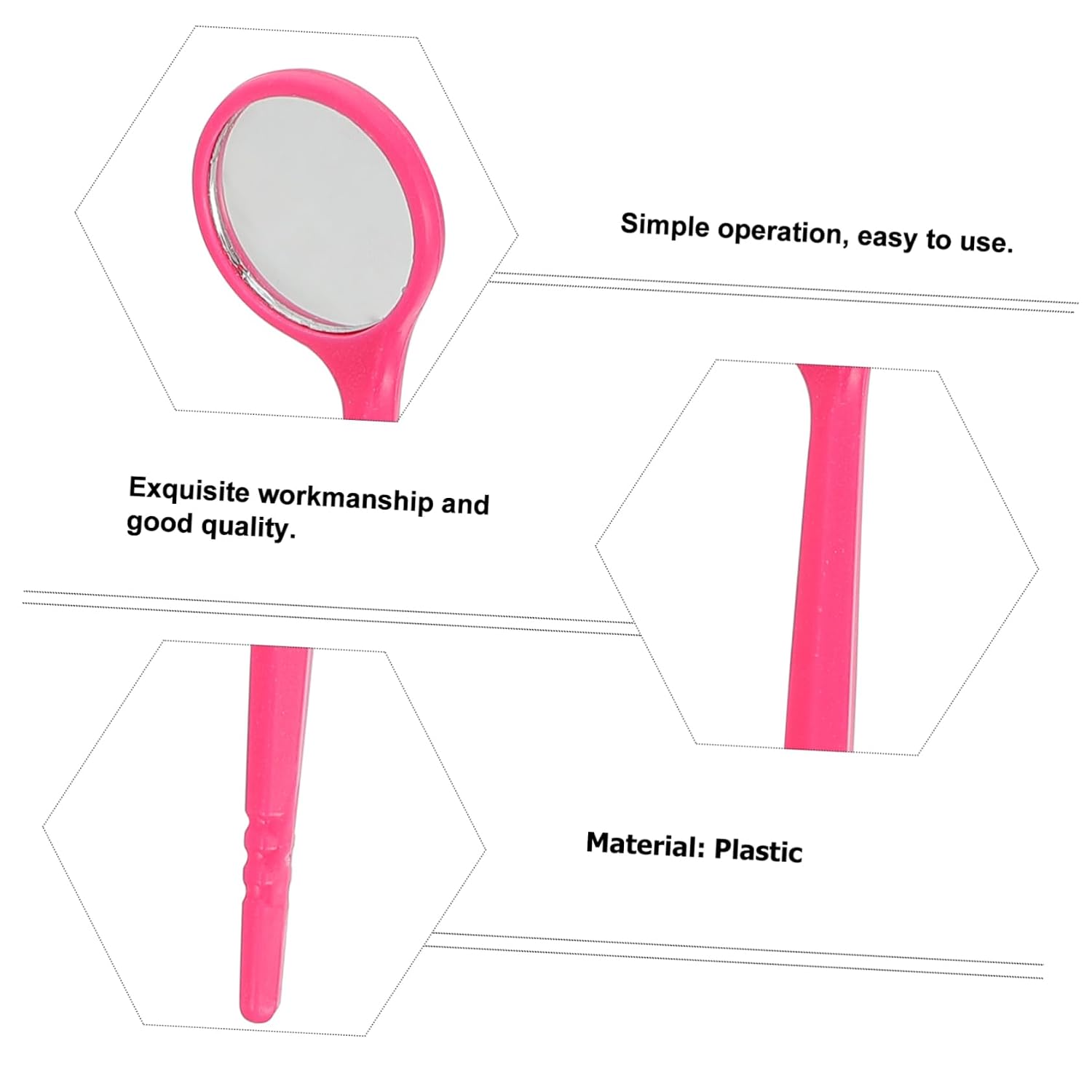 20pcs Dental Mirror Kit Disposable and Sterilized Oral Cavity Mirrors for Dental Inspection and Cleaning for Professionals and Home Use