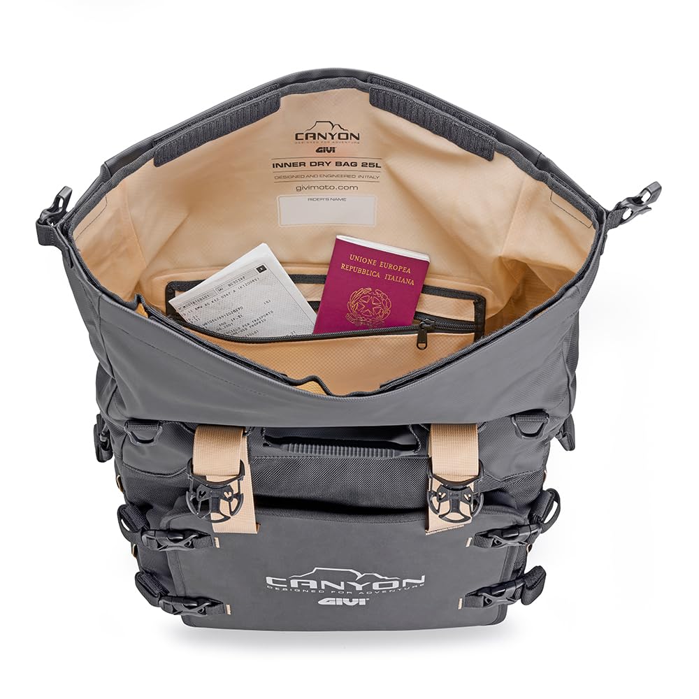 Generico Coppia di borse laterali waterproof GRT720B CANYON COMPATIBILE CON GIVI ATTACCHI MONOKEY