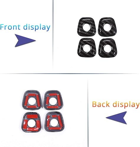 Miniatura 6 de CHEYA 4 unids ABS plástico puerta de coche cerradura cubierta ajuste pegatinas accesorios para BMW X1 F48 2016-2019 X2 F47 2018 2019