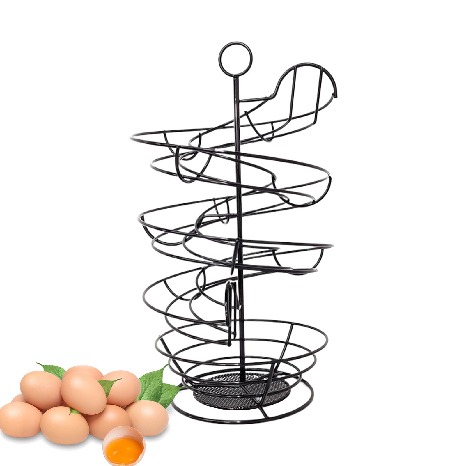 Dispensador de huevos en espiral para organizar tu cocina moderna con estilo