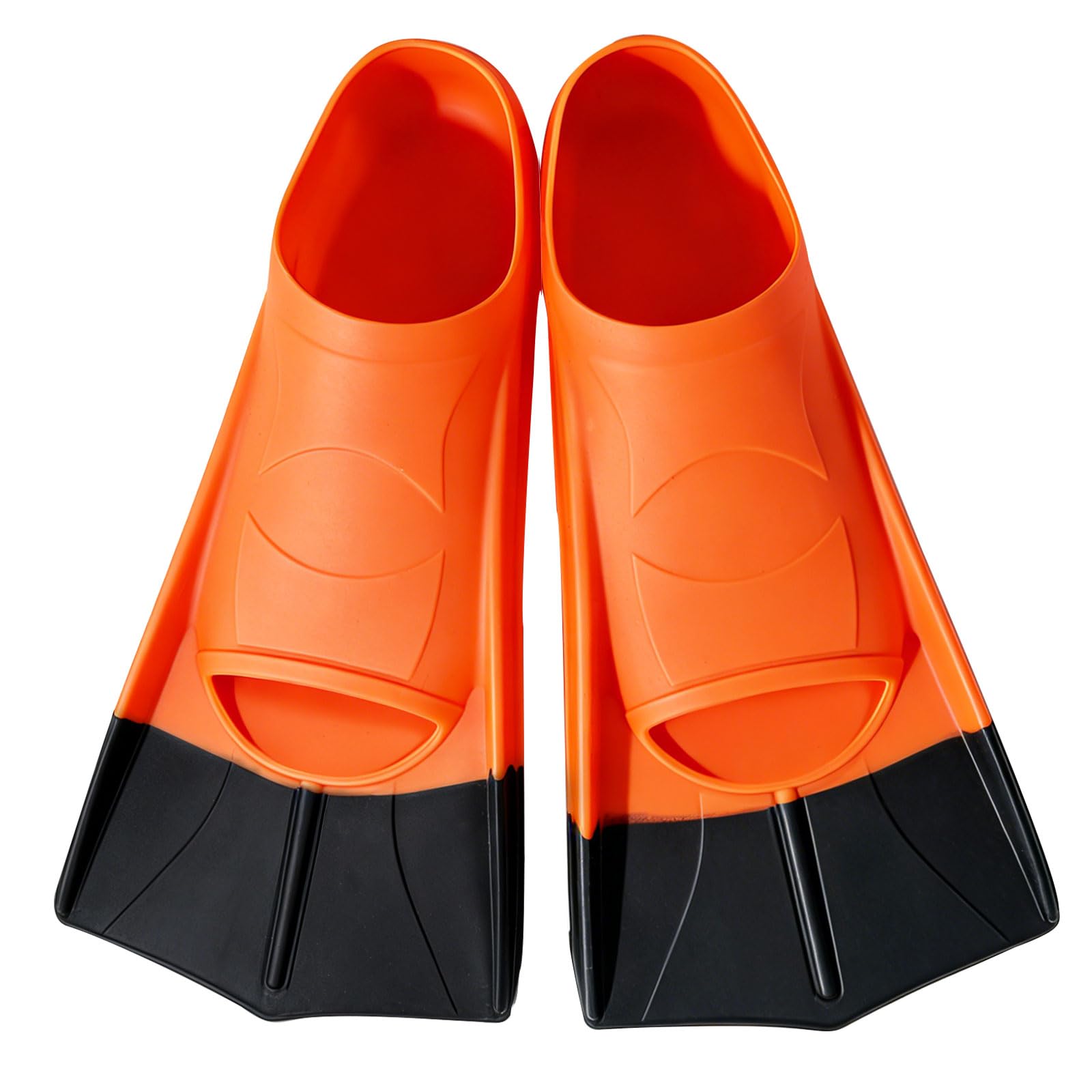 Palmes de natation courtes pour enfants, 100 % silicone, palmes d'entraînement pour adultes, palmes courtes unisexes, plongée pour débutants, douces et confortables