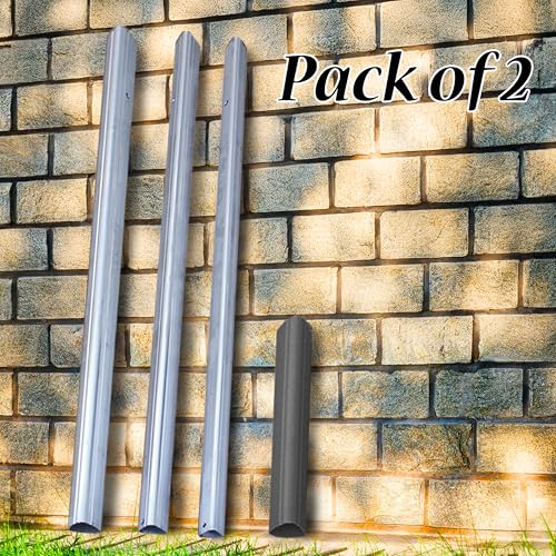 BestNest S&K Telescoping Aluminum Tri-Poles with Ground Sockets, 2 Pack – Durable Triangular Aircraft Aluminum, Locking Pins, Secure Installation for Purple Martin Houses & Racks