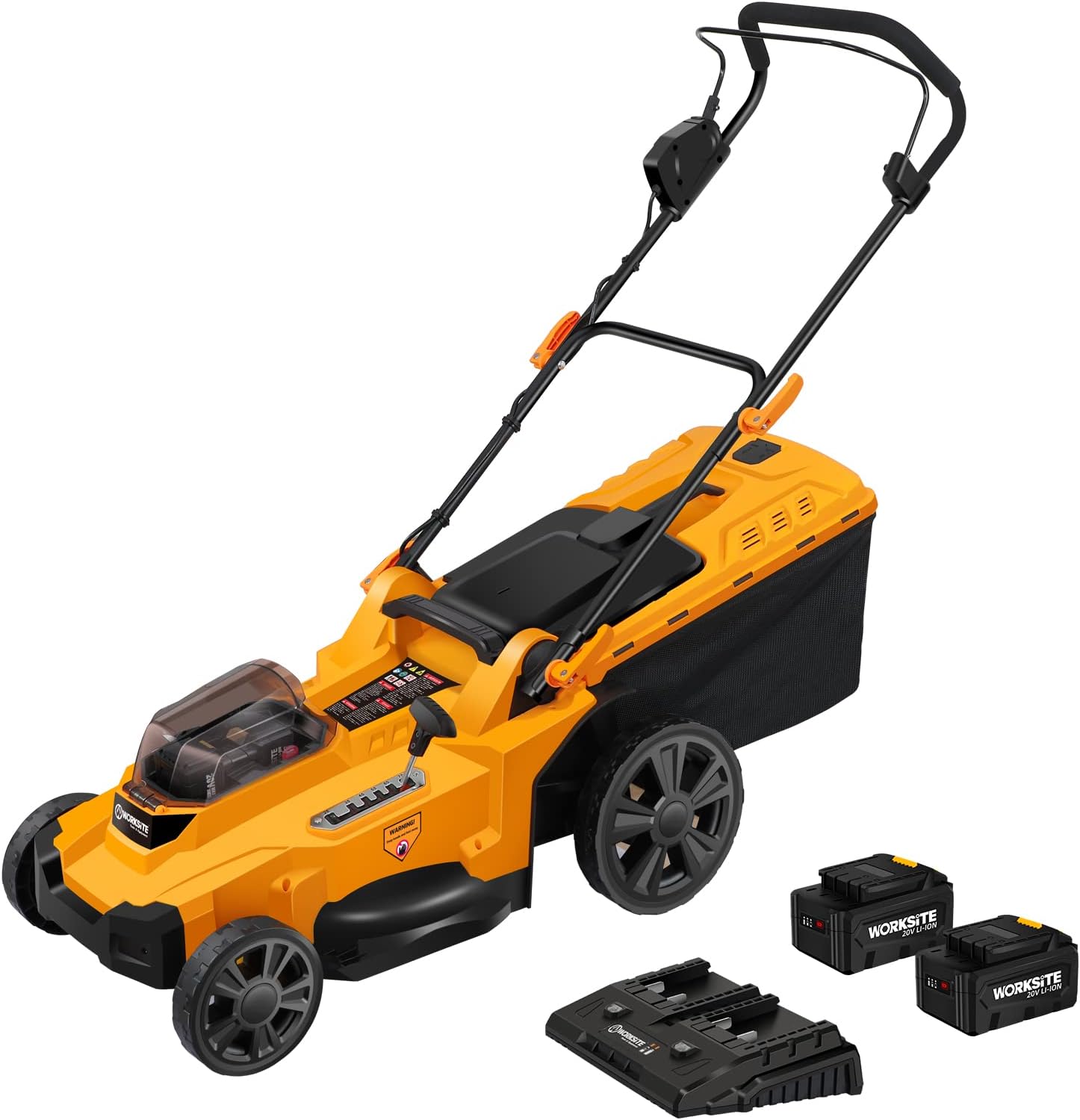 WORKSITE 40V Electric Lawn Mower Cordless & Brushless, 17