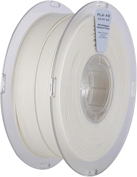 Flame Retardant PLA Filament 2.85mm, White Polylactic Acid 3D Printer Filament, High Tenacity, UL94-V0, 1kg Spool