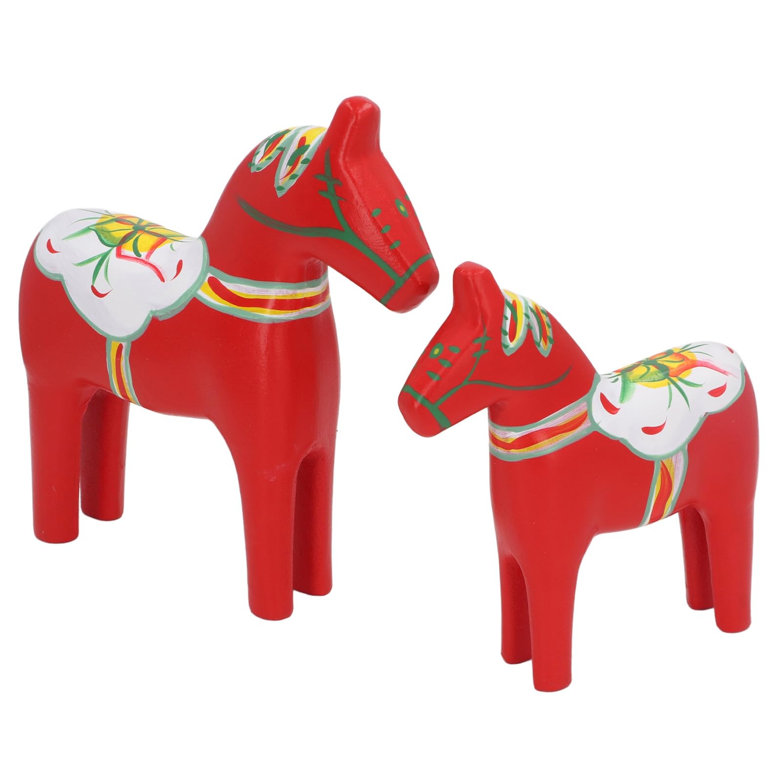 Cheval Dala en bois rouge AUNMAS pour décorer une étagère de cuisine ou une table de salon