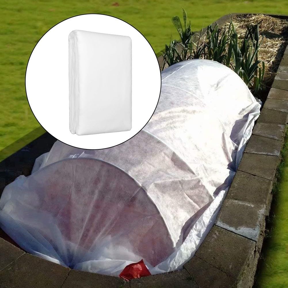 30 g, no tejida, protección contra heladas, para invernaderos de verduras, resistente al viento, para jardín y exterior, manta de rosas (3 x 15 m), ideal para protección de plantas