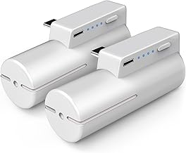 Kuject Battery Pack for Quest 2 and Quest, 5000mAh Lightweight Power Bank for Extra 2-4 Hours Playing time, Rechargeable Accessories with Power Indicator 2 Pack