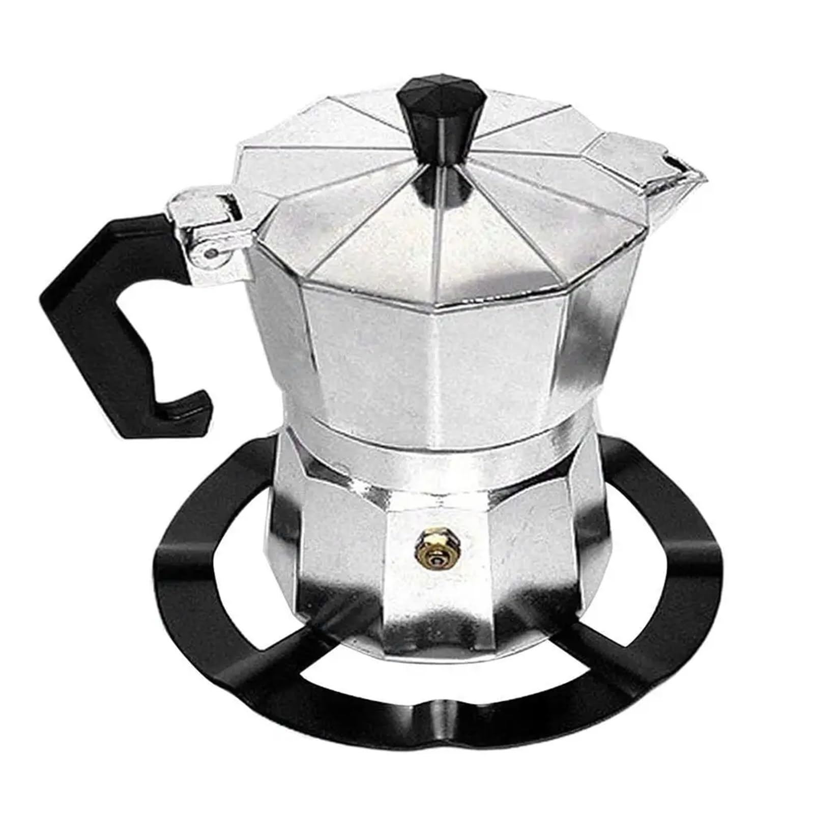Cremagliera Per Stufe A Gas 2 pz Stufa A Gas Cremagliera Stufa Del Basamento In Acciaio Caffettiera Porta Gamma di Gas Anello di Supporto Bruciatore Griglia Piano Cottura A Gas Cremagliera Accessori D