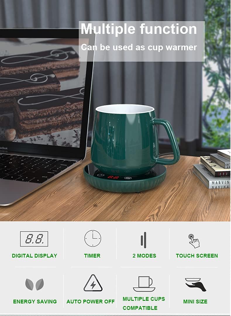 Calentador de velas, calentador de taza de café, plato calentador para cera, tarro, plato calentador de tazas de escritorio, regalo para mujeres 5