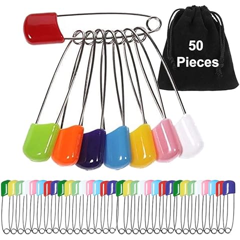 Teegxddy 50 PCS imperdible de seguridad para pañales Cover