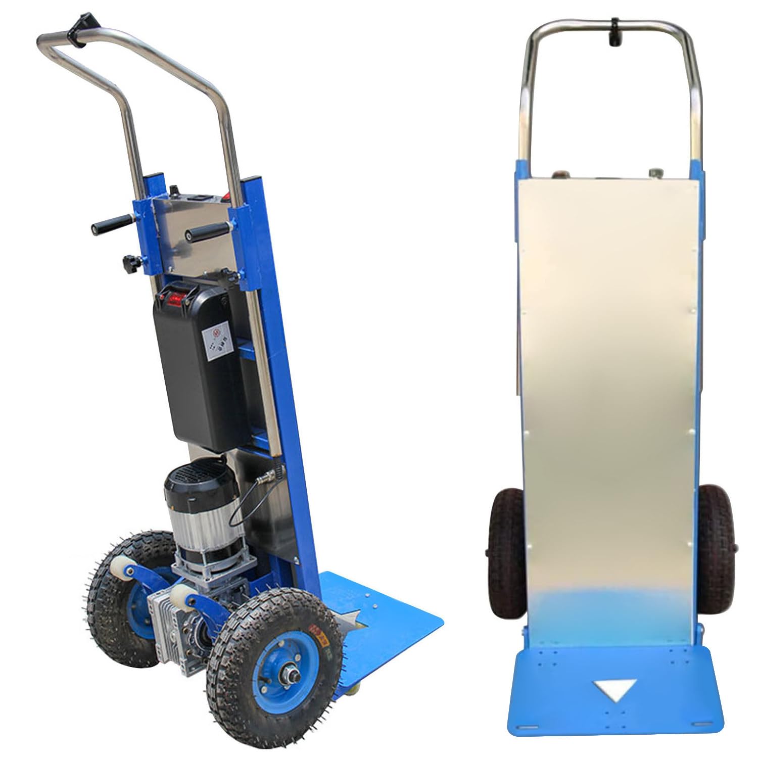 Electric Hand Truck for Stair Climbing, 441Lb Heavy Duty Dolly Dolly Hand Trucks, Stair Climbing Hand Trucks with 30Ah Li Battery for Family Logistics Warehouse