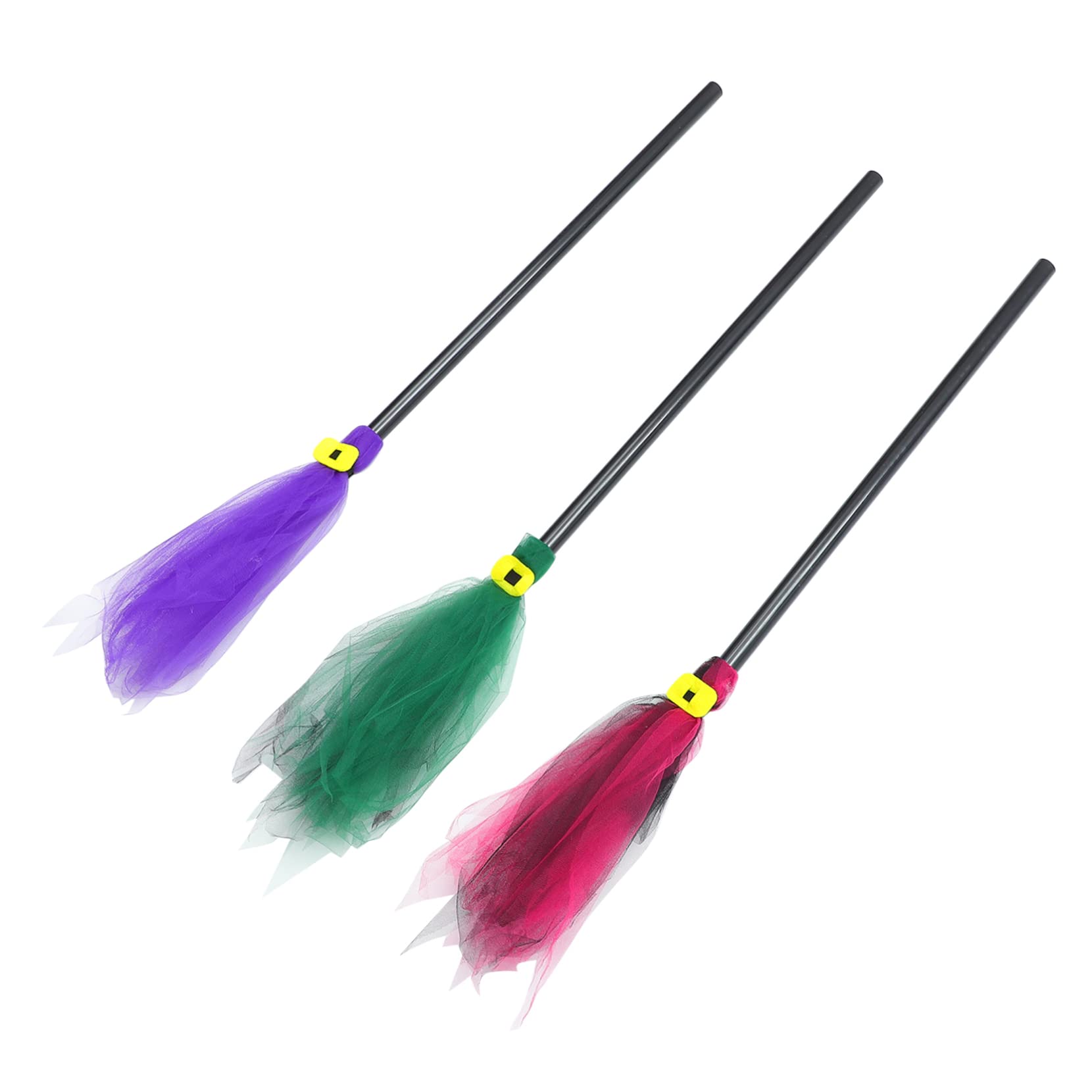 COLLBATH Halloween Witch Broom Lightweight Portable Size Decorative Witch Broom Props
