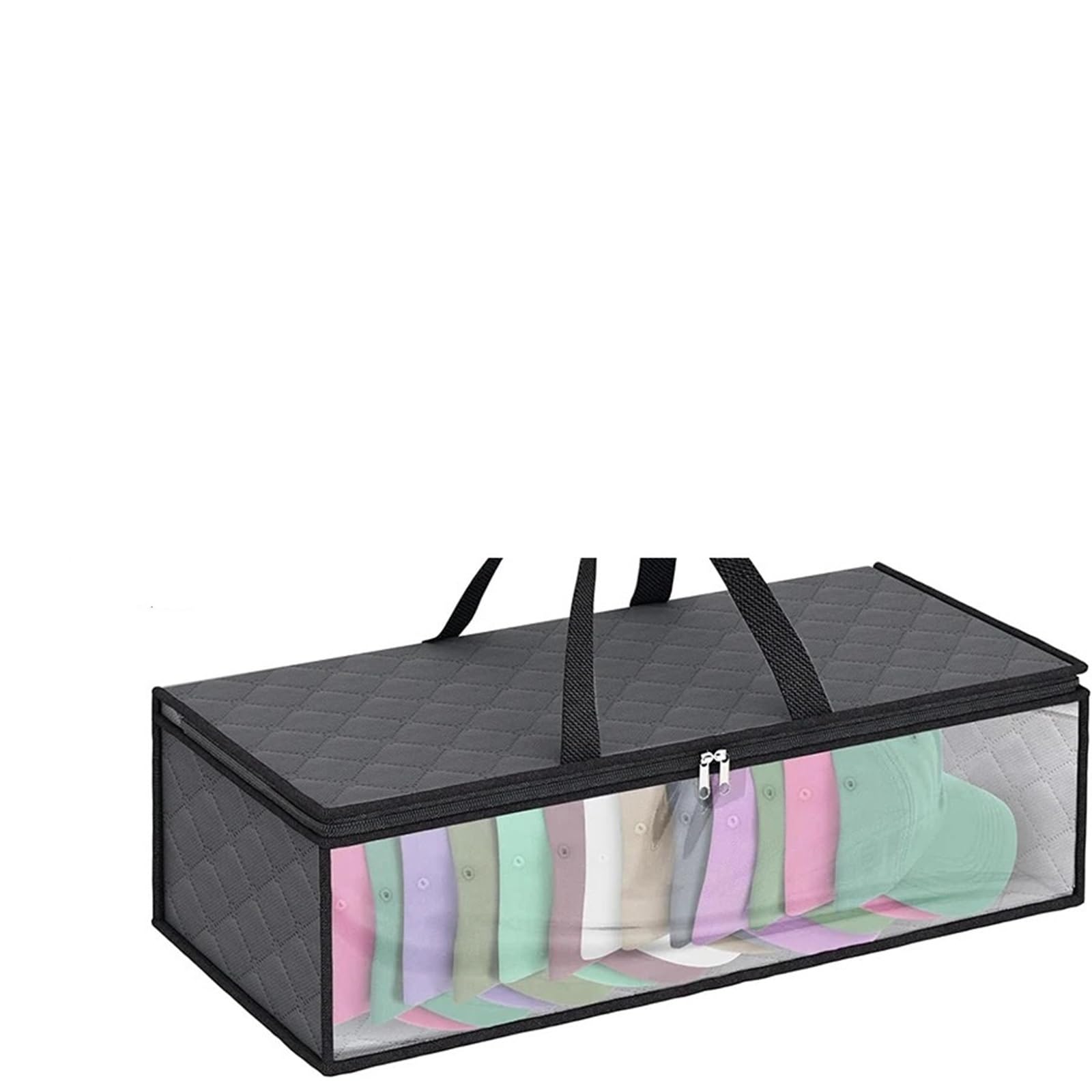 PPQIRU 1PC Hat Storage for Baseball Caps Organizer, Large Holds up to 20 Hats Wide organizer Closet Cap Holder For Organization(DARK GRAY)