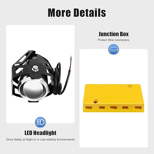 Miniatura 6 de Kit de motor eléctrico sin escobillas, kit de conversión de triciclo de bicicleta eléctrica de 48 V con controlador de velocidad de 30 A y kit de