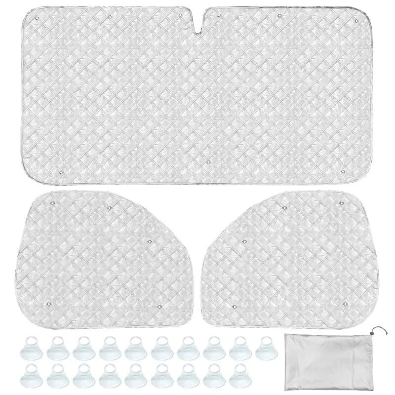 Rideau Voiture,Rideau Occultant Voiture Campervan Car Sun Fit Utilisation for Fiat Ducato 2006-2022 Stores Thermiques internes 7 Couches Couverture Pare-Brise Auto Pare-Soleil Accessoires intérieurs