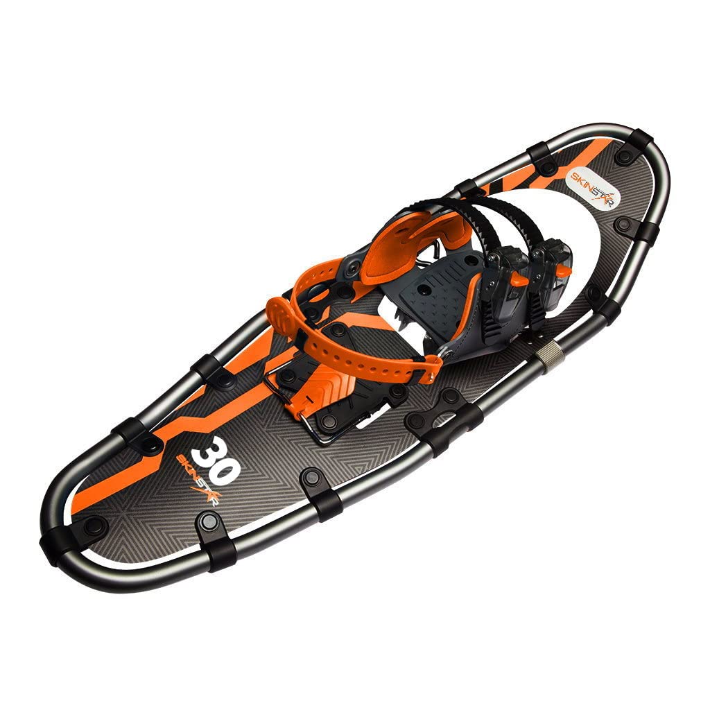 SkinStar Racchette da neve da 30", con telaio in alluminio, per escursioni da neve Tourenski fino a 130 kg