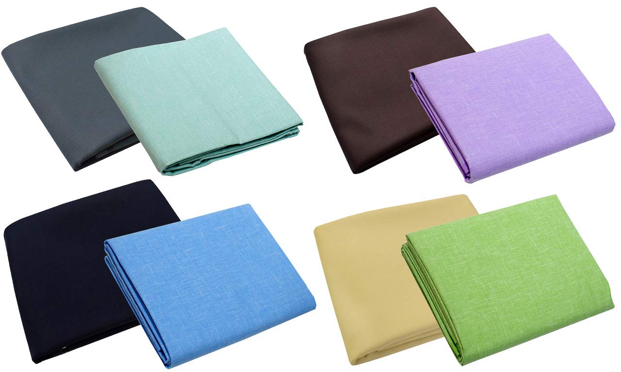 Men's Poly Cotton Unstitched Shirt & Trouser Fabric Combo Set (Multi Color; Free Size)-image-47