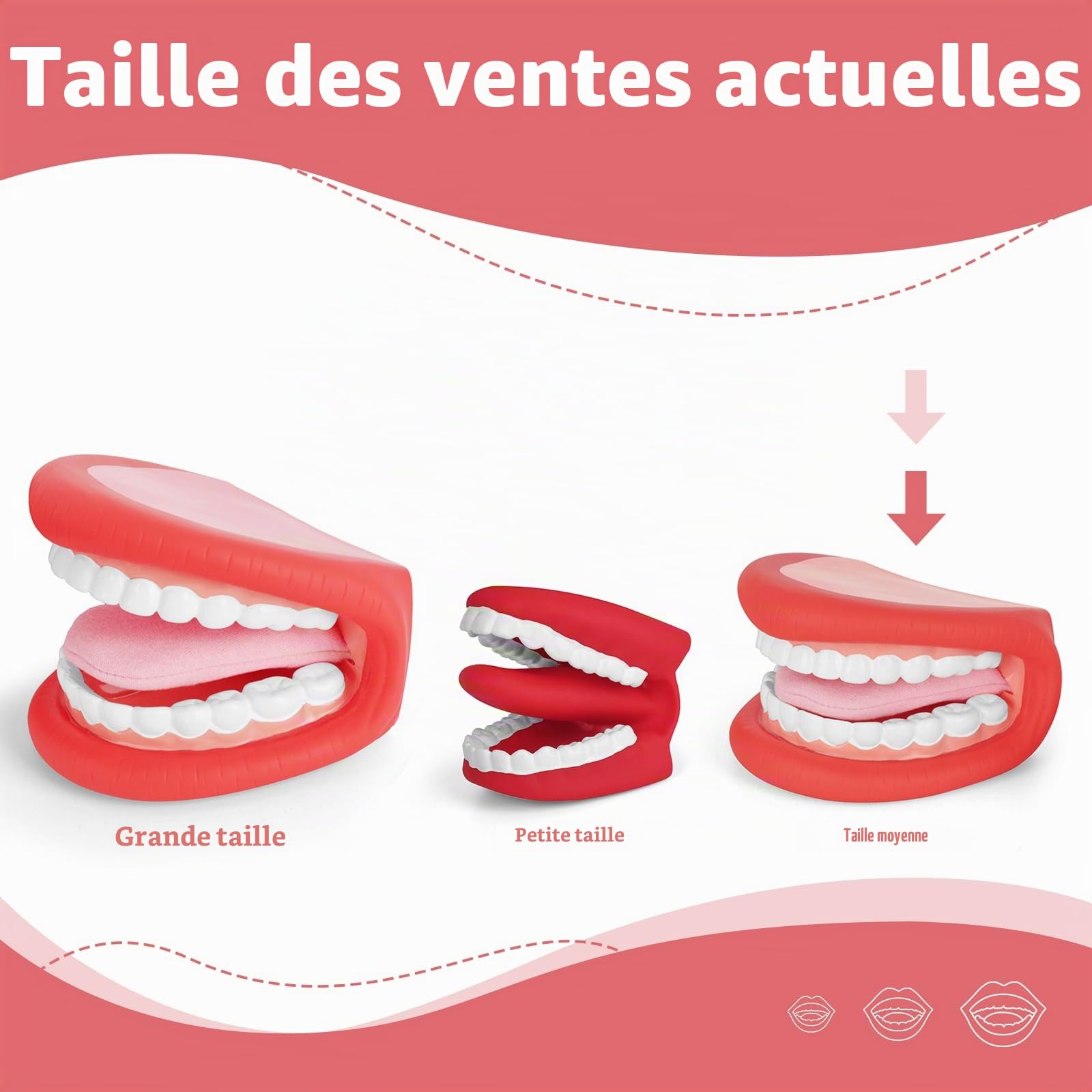 Ultrassist Ultrassist Marionnette à main avec langue pour enfants Rouge Taille moyenne