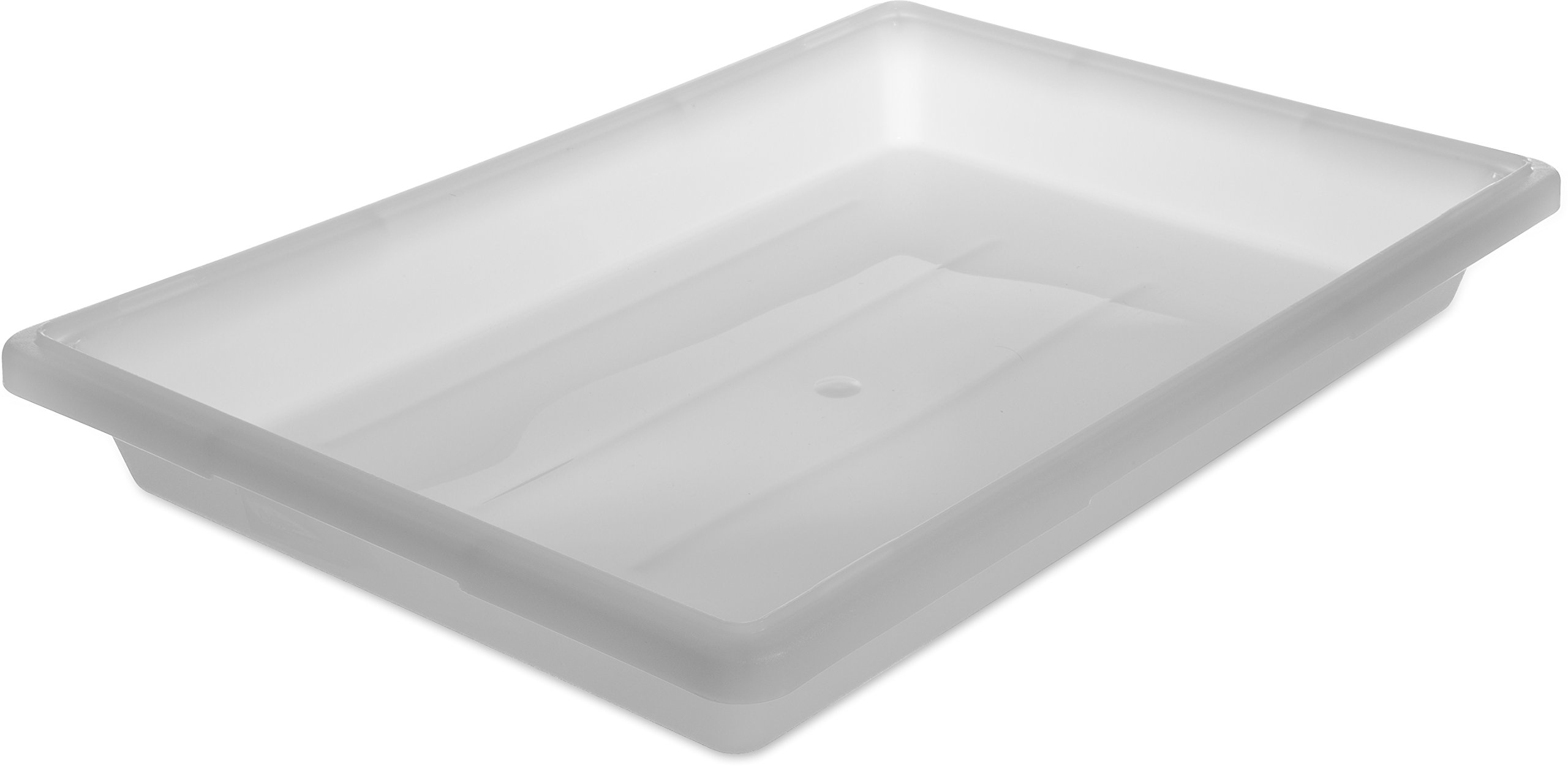 Carlisle FoodService Products 1064002 Polyethylene Food Box Storage Container White, 5 Gallon, 26" x 18" x 3.5"