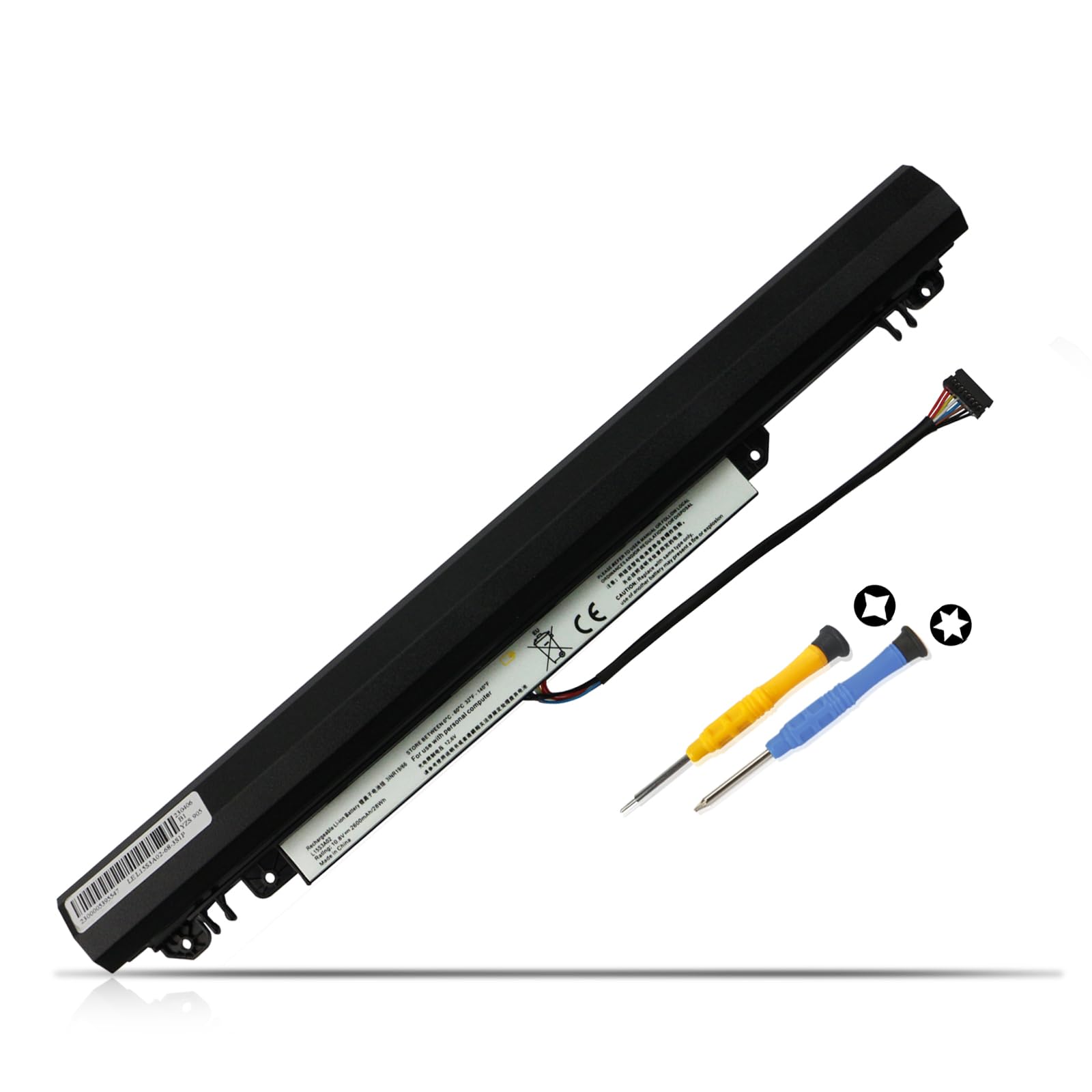 K KYUER L15S3A02 Batteria per Le-novo IdeaPad 110-14AST 110-14IBR 110-15AST | 110-15IBR 110-15ACL 110 Touch-15ACL Series Laptop Type 80TQ 80T6 80UJ 80TR 80T7 80W2 80TJ 80V7 5B10L04215 L15L3A03 L15C3A03