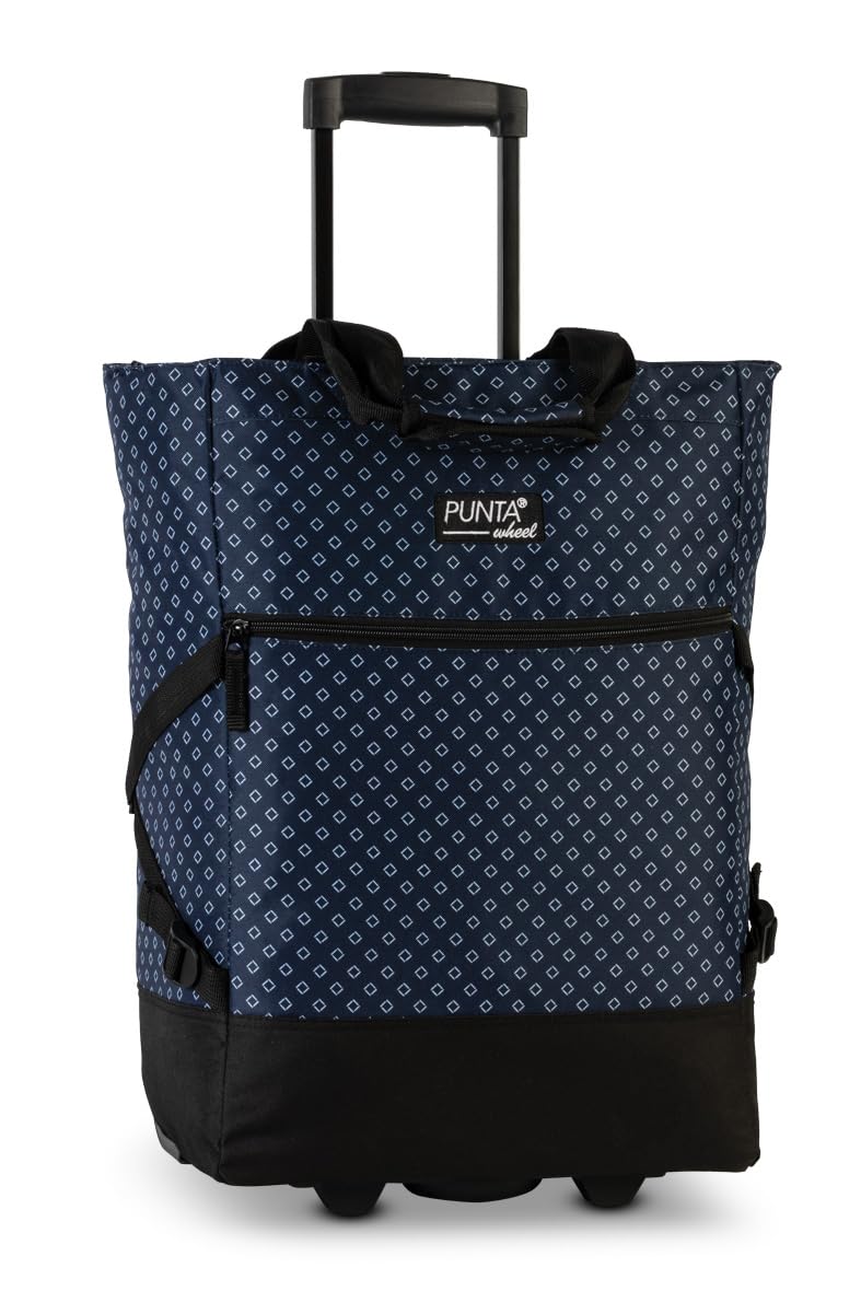Punta® Einkaufstrolley (33 L) - Stabiler Einkaufswagen für müheloses Einkaufen mit leise laufenden Skater-Rollen - Perfekt als Shopper und Weekender - Einkaufstrolley klappbar