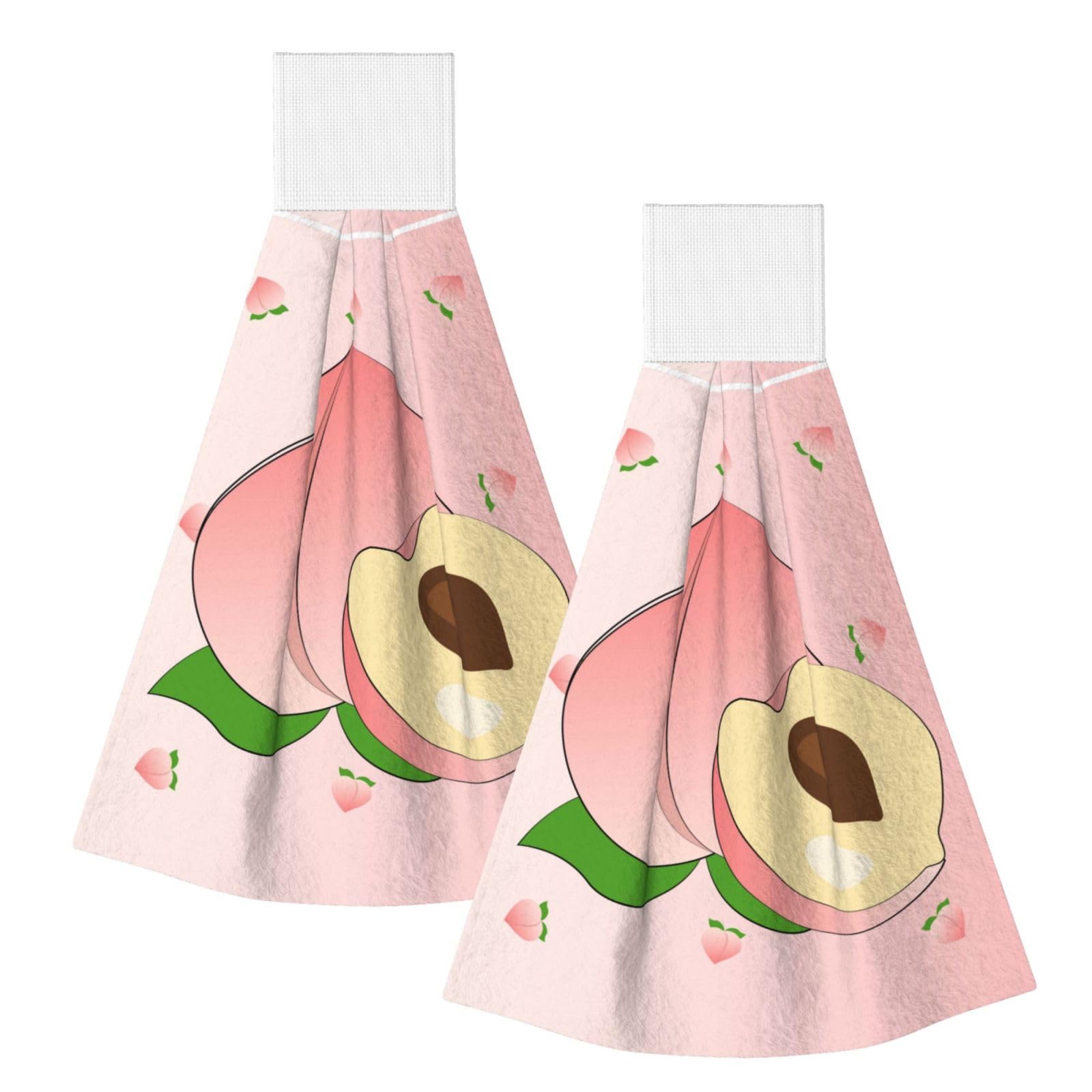 ZQYTGFDC cartoon peach Highly Absorbent Dish Towels Soft Coral Fleece Wipe