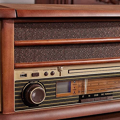 1411 Gramophone Tourne-Disque Vinyle Rétro: Platine Vinyle Bluetooth, Acajou, Marron - Les Beatles, Paul McCartney, John Lennon, RIngo Starr, George Harrison 1411 Gramophone Tourne-Disque Vinyle Rétro: Platine Vinyle Bluetooth, Acajou, Marron – Image 3