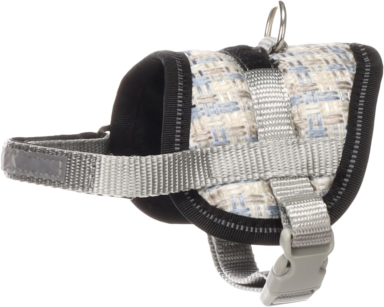 Flamingo Dog Harness Eeny Meeny Blue & Grey S 18-28cm 31-40cm 8,5cm 15mm