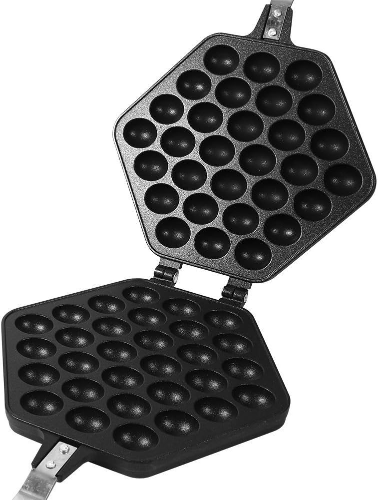 Bubble Waffle Maker, Egg Waffle Maker Pan Hong Kong Style Egg Waffle Baking Mold Tray