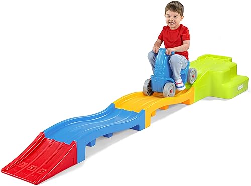 Miniatura 9 de Simplay3 Montaña rusa expandible de lujo con pistas, pista de carreras de descenso para niños en crecimiento, juguete para niños en interiores y