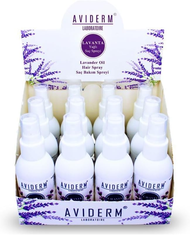 Aviderm Bit Kovucu Lavanta Yağli Saç Spereyi 100 Ml 12 Li Stand