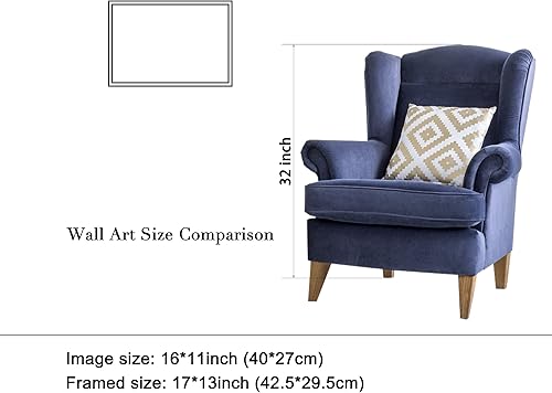 Miniatura 6 de Wieco Art Arte enmarcado Gran ola de Kanagawa Katsushika Hokusai Giclée impresiones en lienzo de arte de pared, pinturas abstractas de paisaje