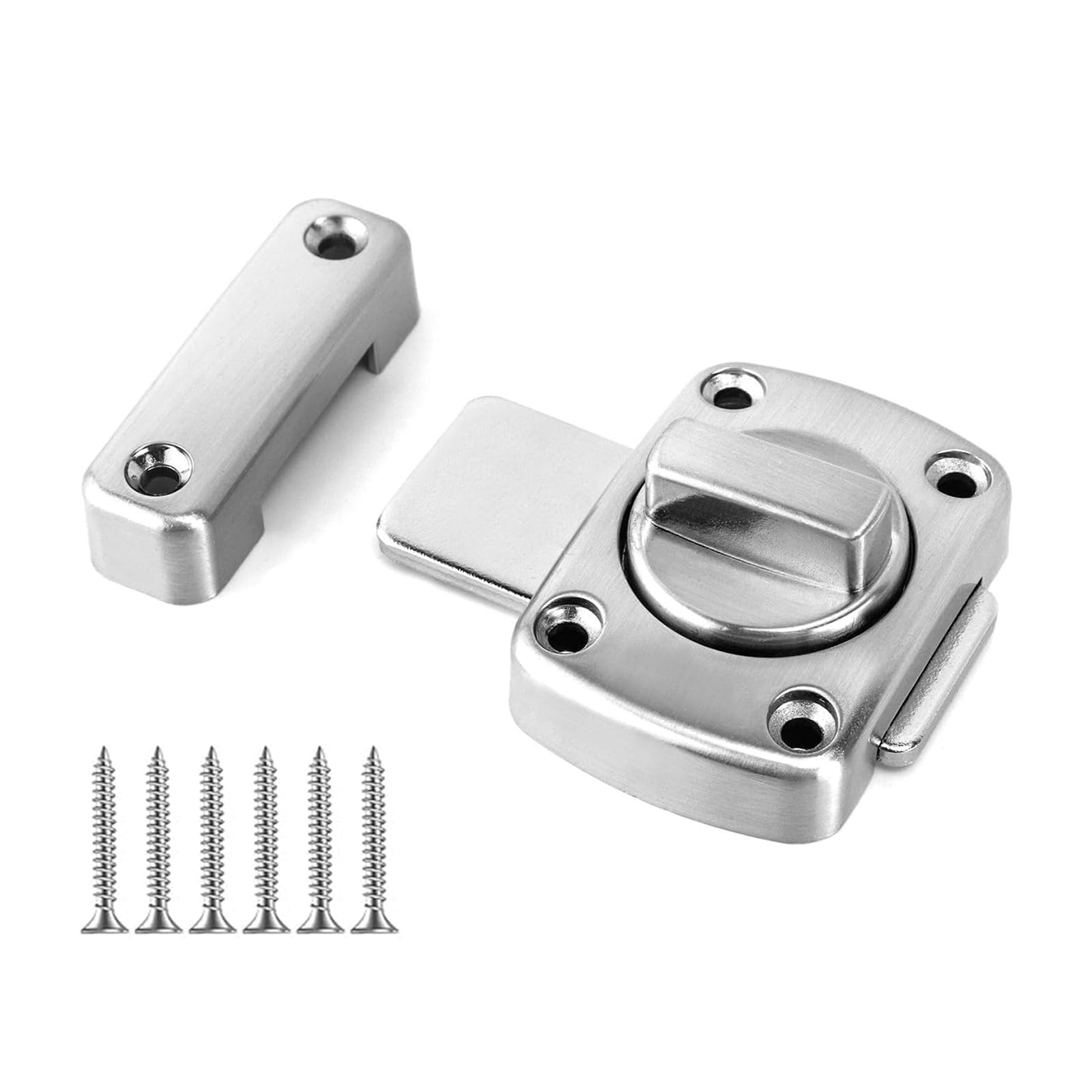 TüRriegel Quadratisch Drehriegel Verdickte Zinklegierung Door Lock Rostsicher Universeller Entwurf Riegelschloss FüR Alle Arten Von TüRen