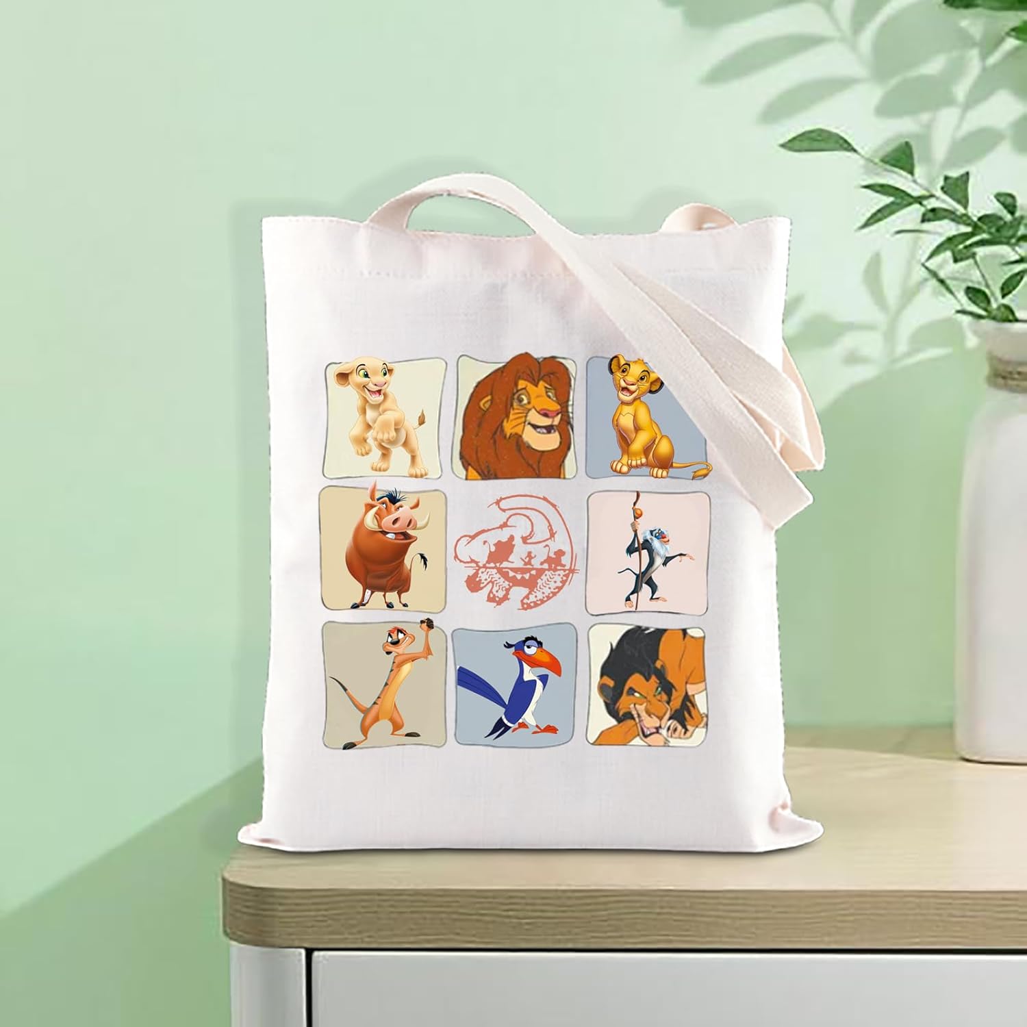 FOTAP Lion Merch King Characters Group Inspire Tote Bag Magic Kingd*m Gift WDW Trip Gift Simba Timon Fan Gifts - Image 7