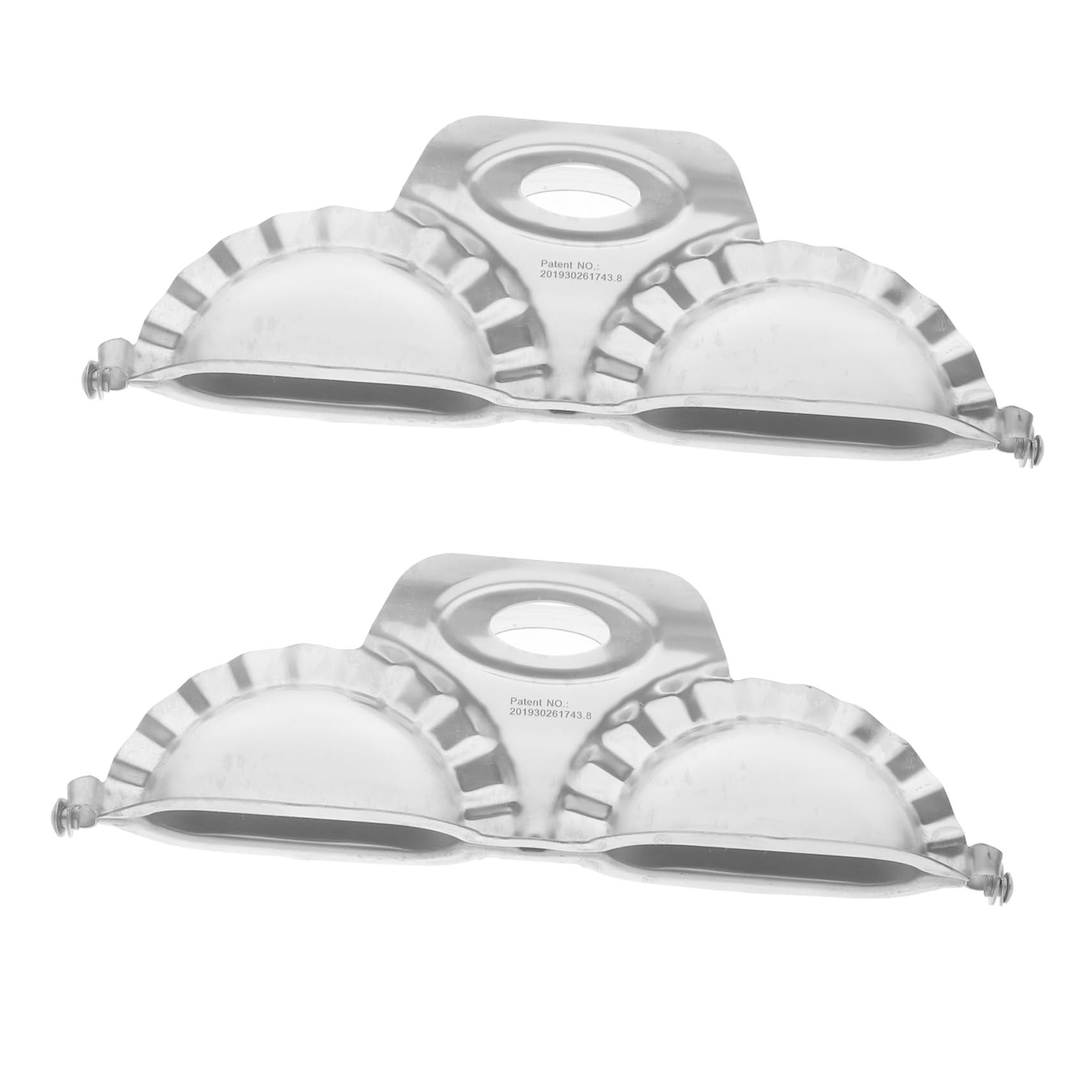 DECHOUS Practical Household Dumpling Makers 2 Pcs 304 Steel Dumpling Mold Tray