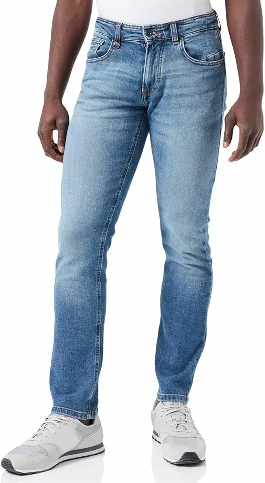 camel active Herren Slim Fit Raw Denim
