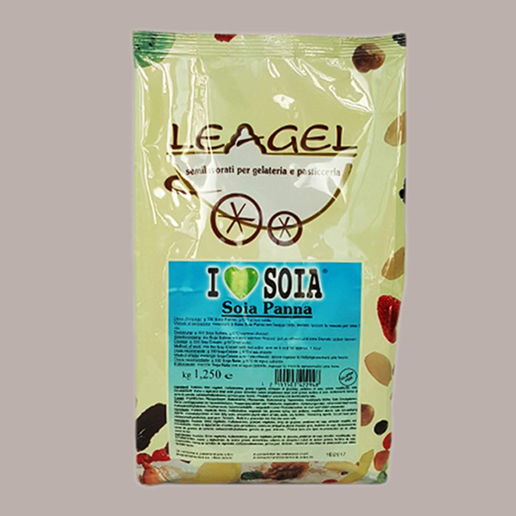 Soia Panna Preparato in Polvere per Gelato Leagel - 1,25 Kg -