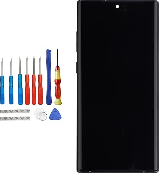 Compatible with Samsung Galaxy Note10+ Note10 Plus SM-N975F SM-N975U SM-N975W SM-N975N 6.8 inch Black LCD Touch Screen Display with Frame Tools
